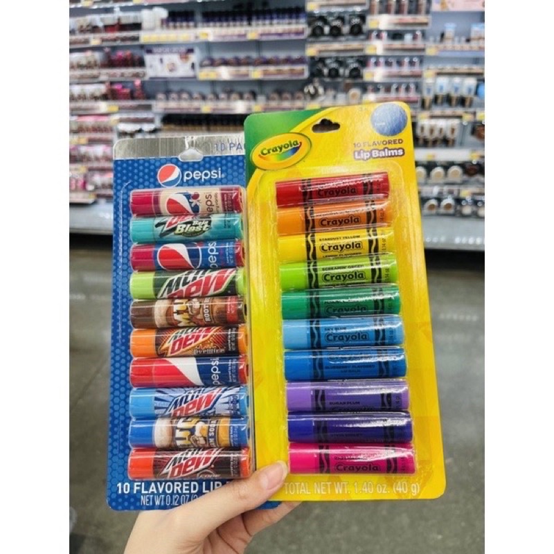 Son dưỡng ẩm Lip Smacker, Chapstick, Pepsi.. Của Mỹ