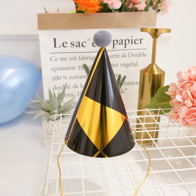 Mũ sinh nhật dành cho bé bằng giấy siêu đáng yêu