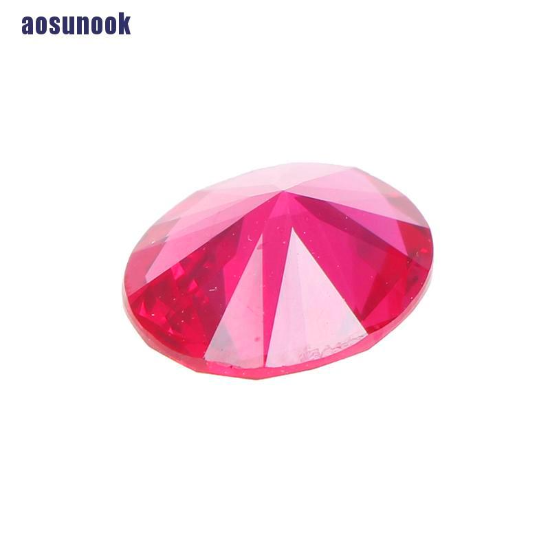 Đá Ruby Giả Hình Oval 10x12mm