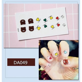 Nail sticker Miếng dán móng Hàn Quốc QF424-431 Mayconner
