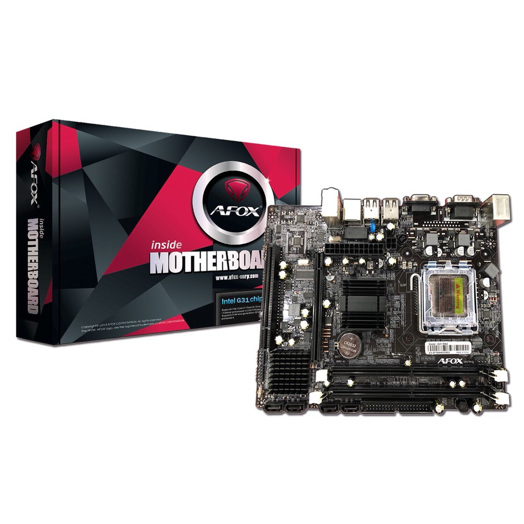 Main AFOX - INTEL® Socket 775,  Intel® G31 Express Chipset --