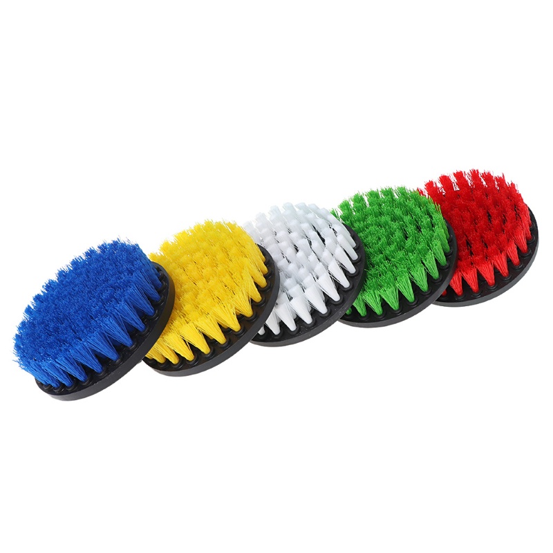 Bàn Chải Vệ Sinh Máy Khoan 5 '' Với Sợi Lông Cứng Cho Thảm Xe Hơi Mới