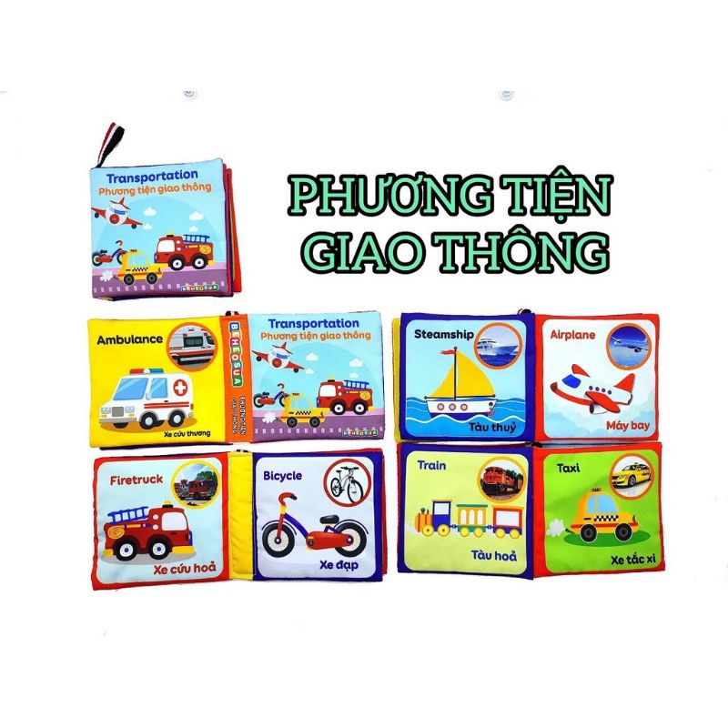 Combo 5 Sách Vải an toàn cho bé nhiều chủ đề