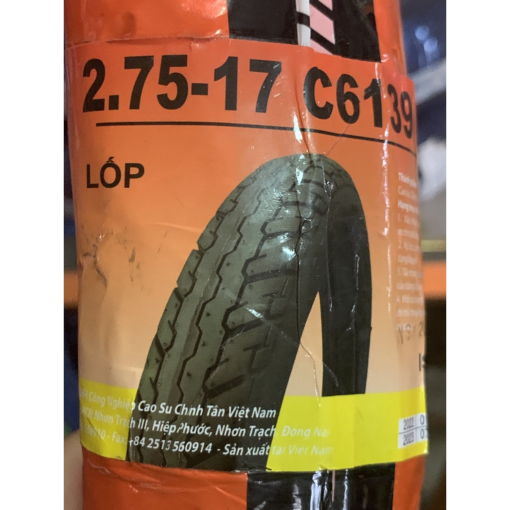 Vỏ Chengshin 225-250-275/17 vỏ trước/sau Dream, Wave Nhỏ, Wave Rs/Rsx, Future Neo/125 Fi xài ruột