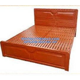 giường sắt hộp giả gỗ
