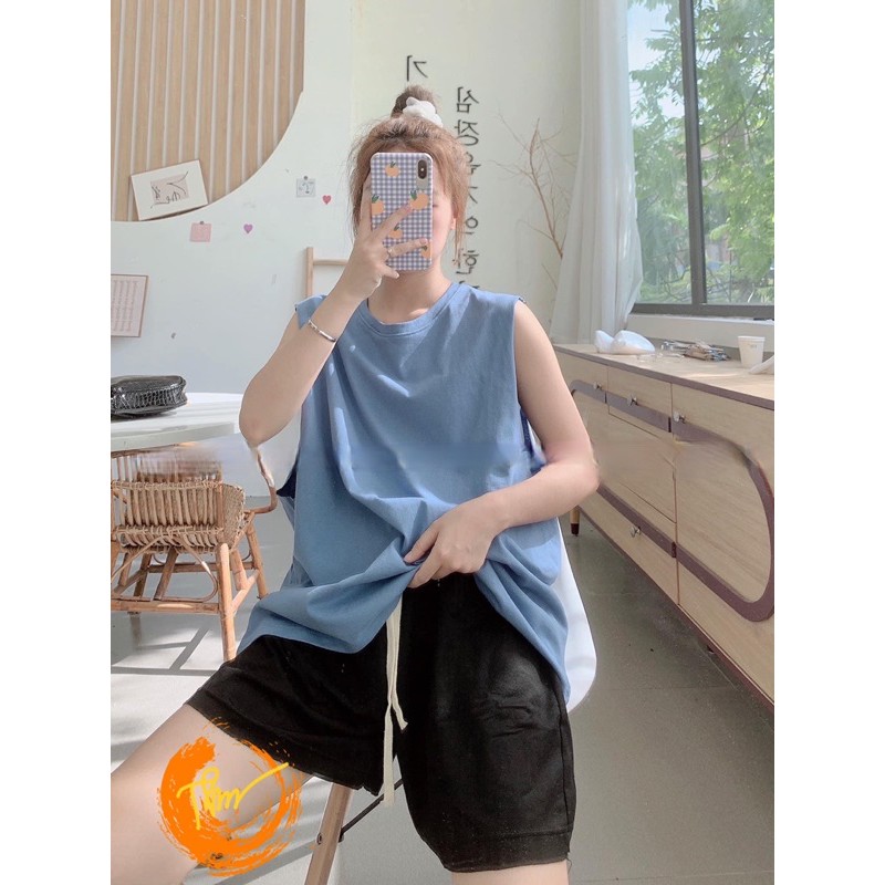 Sét áo ba lỗ quần đùi trơn