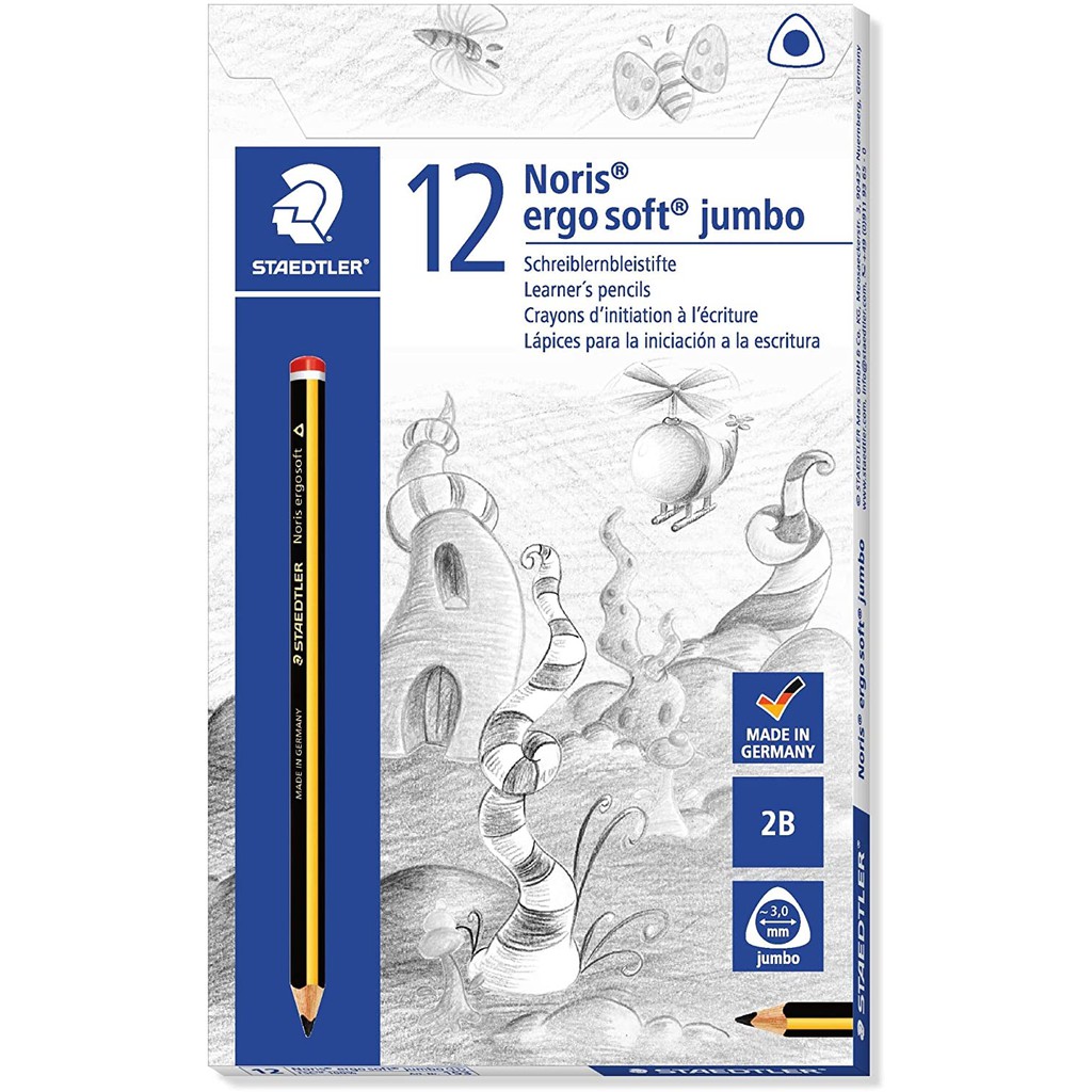 Bút chì Đức 2B NORIS 120 STAEDTLER (1 cây) CHÍNH HÃNG