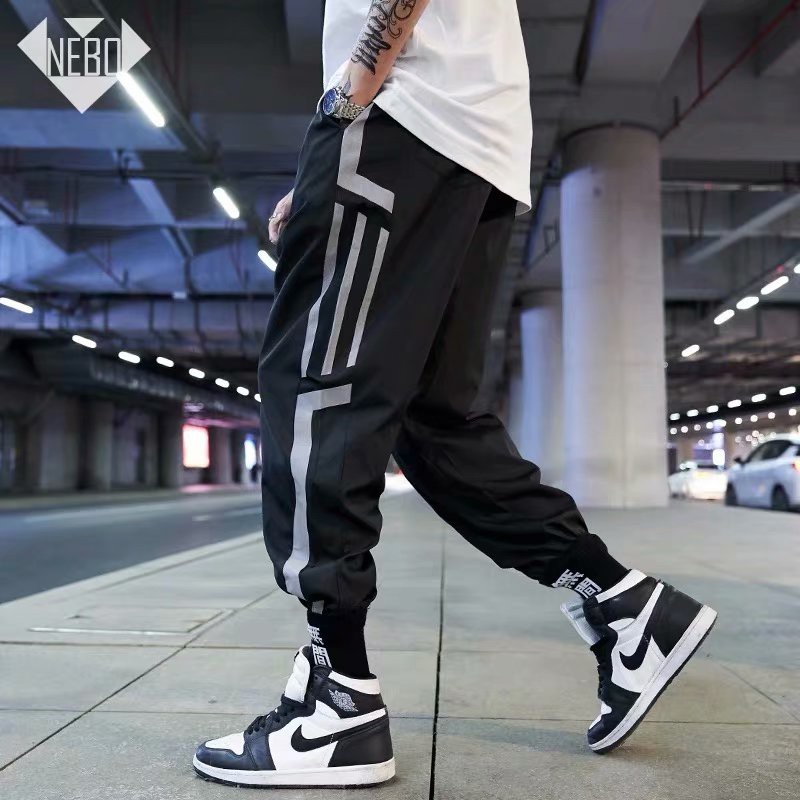 Dynamic plaid wide-leg pants with stitched casual pants | BigBuy360 - bigbuy360.vn
