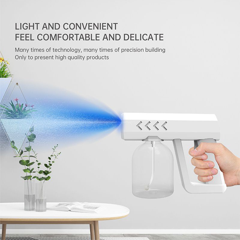 Súng phun khử khuẩn có đèn UV diệt khuẩn, súng khử khuẩn nano 300ml và 500ml