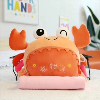 Gối kèm chăn hình con cua