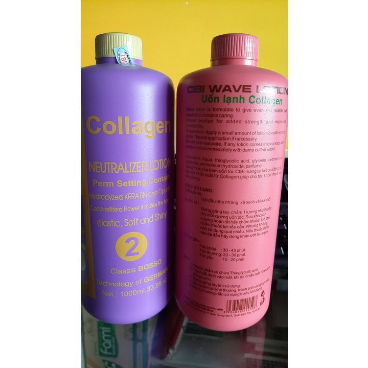 Thuốc uốn lạnh collagen Cibi 1000ml x 2