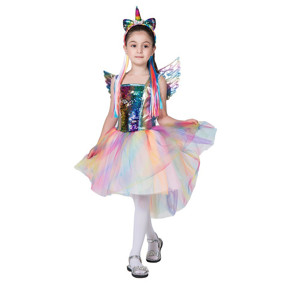 HM0201 - SET TRANG PHỤC HÓA TRANG PONY KIM SA G069 KÈM CÁNH VÀ CÀI TÓC CHO BÉ GÁI