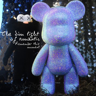 Gấu đính đá handmade Bearbrick size 23cm cao cấp cho mọi lứa tuổi