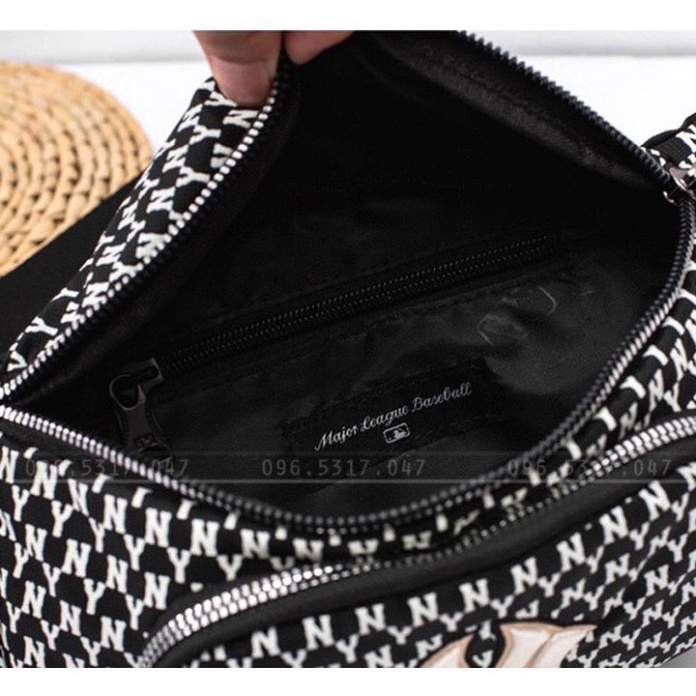 Túi Đeo Chéo NY MLB . Túi Đeo Chéo Nam Nữ In Họa Tiết Chìm NY DT STORE MENWEAR