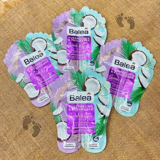 SET TẨY DA CHẾT + MẶT NẠ CHÂN BALEA SCRUBS & CARE