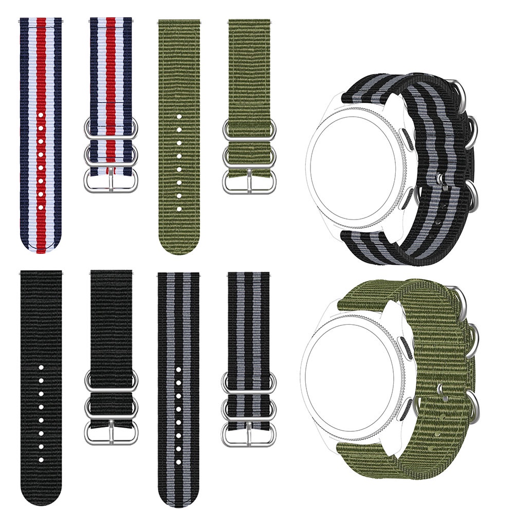 Dây Đeo Nylon 18mm 20mm 22mm Cho Đồng Hồ Garmin Venu 2S 2plus Sq Vivoactive 4s Galaxy Watch4 3 Active 2 S3