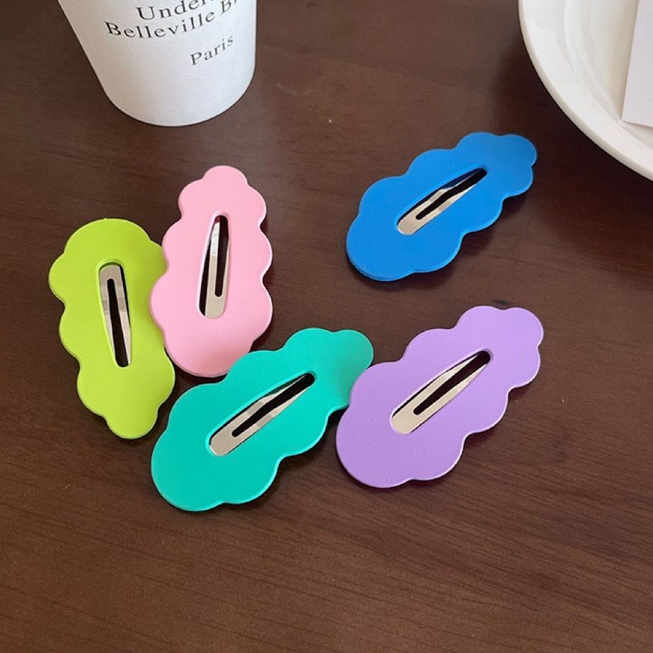 Kẹp Tóc Cỡ Lớn Màu Sắc Ngọt Ngào Phong Cách Hàn Quốc Cho Nữ