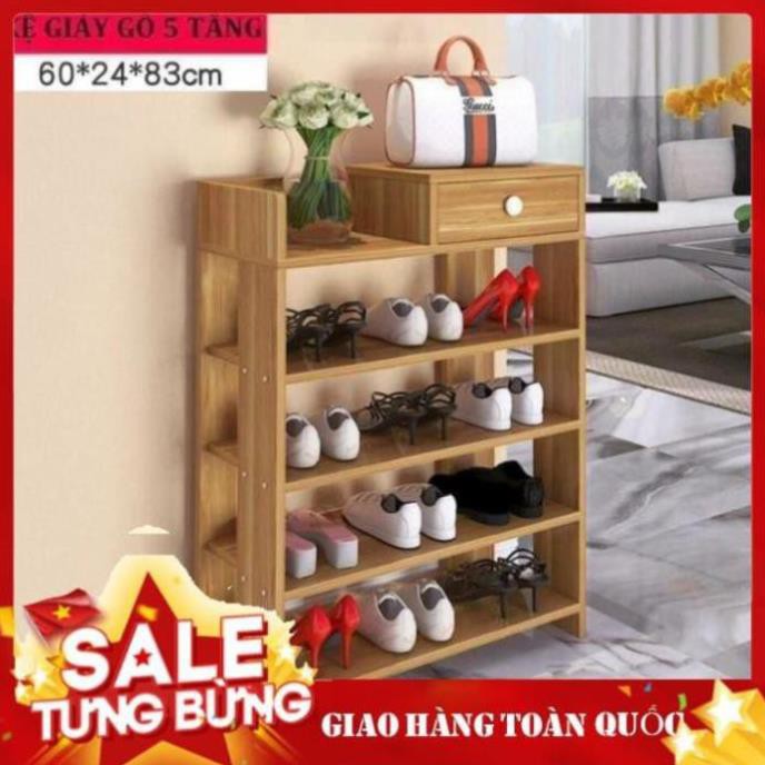 Tủ Giày Gỗ - Kệ Giày Gỗ 5 Tầng Đa Năng Gỗ Ép Cao Cấp Chắc Chắn🔸Gia Dụng Thương Nguyễn