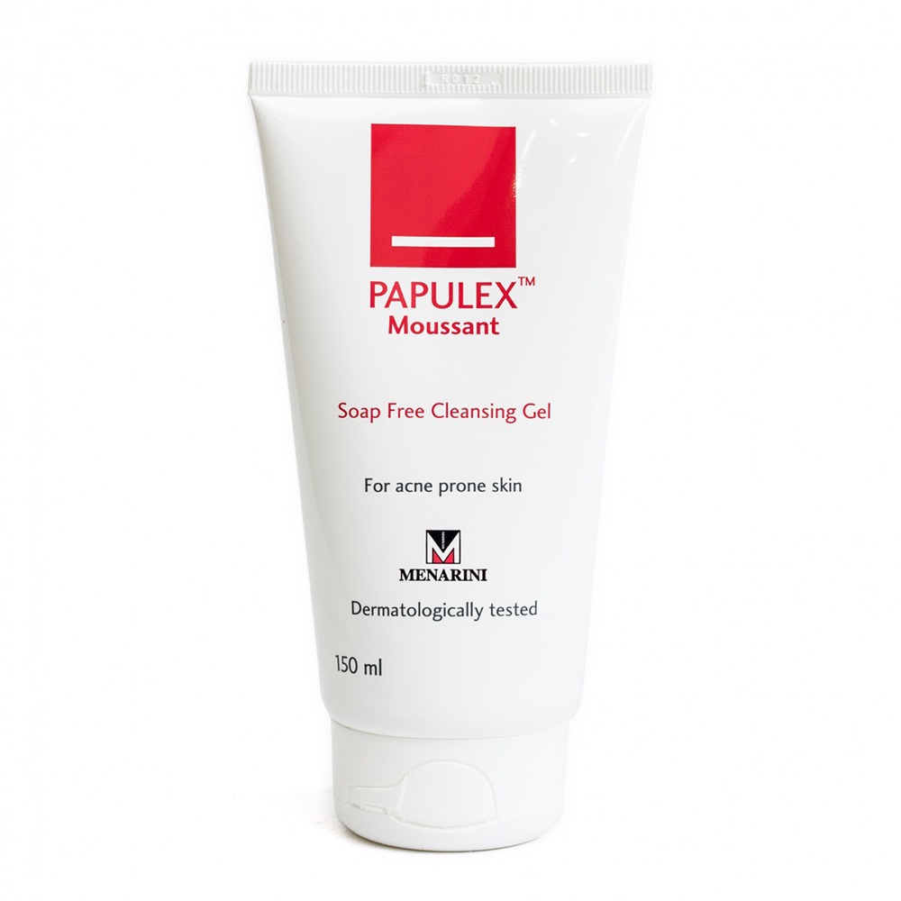 Sữa Rửa Mặt Ngăn Ngừa Mụn Trứng Cá Papulex Moussant Soap Free Cleansing Gel Papulex 150ml