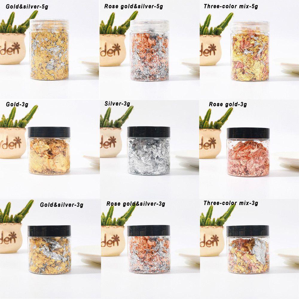Giải Trí 3g / 5g / 10g|Khuôn Silicone Mạ Vàng Dùng Làm Trang Sức|Phụ Kiện Trang Trí Bằng Nhựa Resin Độc Đáo