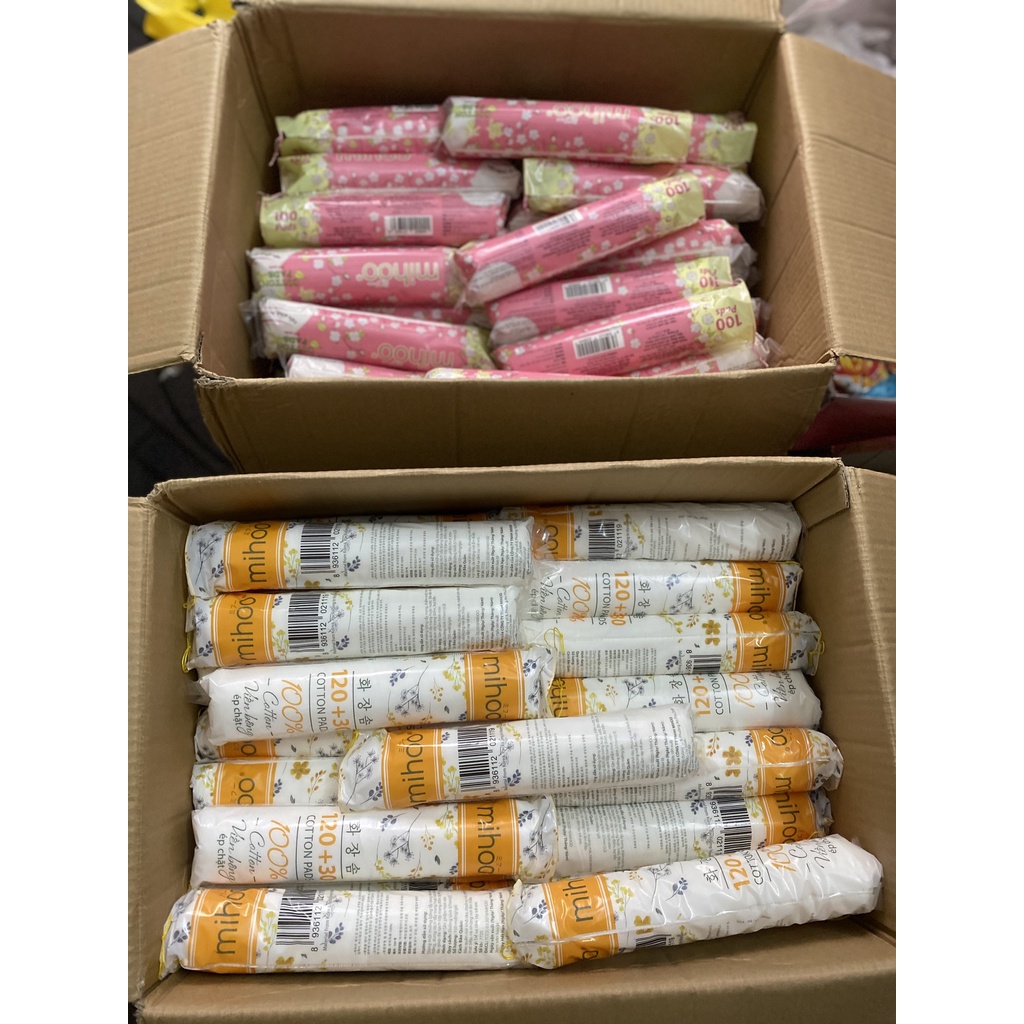 BÔNG TẨY TRANG HÀN QUỐC MIHOO CHÍNH HÃNG - KHÔNG XƠ - MỀM MỊN