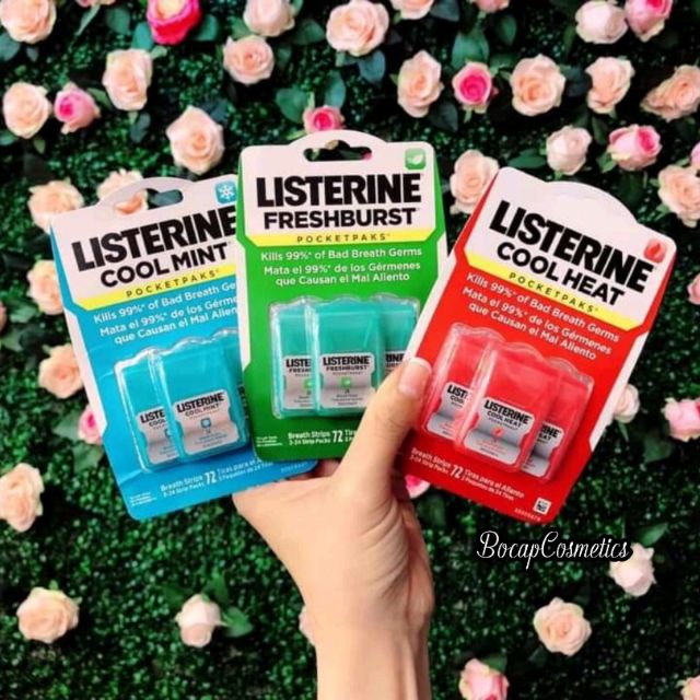 MIẾNG NGẬM THƠM MIỆNG LISTERINE MÁT LẠNH , SẢNG KHOÁI VÀ TỰ TIN NÓI CƯỜI