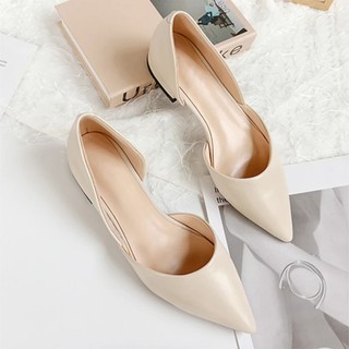 Giày búp bê nữ mũi nhọn khoét eo đẹp phong cách mới nhất 2021 hàn quốc -Z806