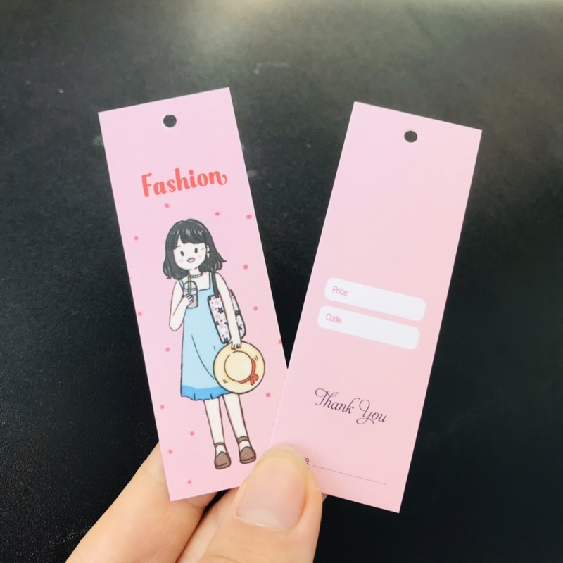 Combo 100 Mác quần áo  + 100 Dây Treo Thẻ Bài - Dây Dù Xâu Tag (Mác) Quần Áo