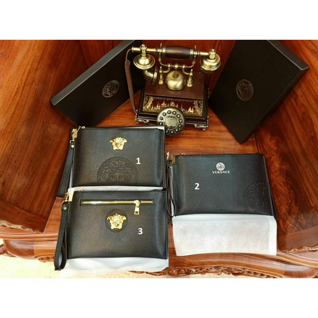 Ví cầm tay Versace thời trang Unisex 2021, Ví Kẹp Nách Thời Trang Nam Nữ Unisex