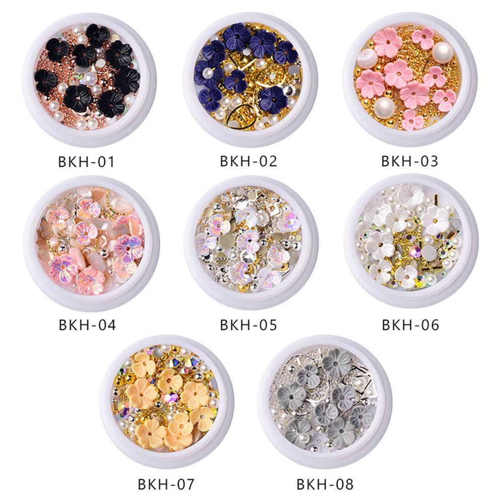 BSUNS 1 Hộp Phụ Kiện Trang Trí Móng Tay Thời Trang