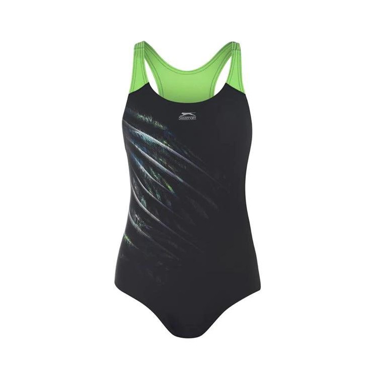 Áo Bơi Slazenger Sportback Black Green