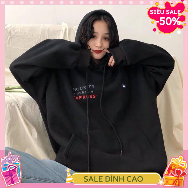 Áo Hoodie nam nữ HT62 Lá Thư , Áo Sweater Unisex Form Rộng Khánh Nguyễn Shop