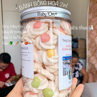 BÁNH LÒNG TRẮNG TRỨNG BÔNG HOA 2in1
