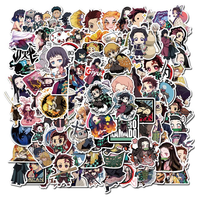 Sticker dán cao cấp DEMON SLAYER Cực COOL ms#120