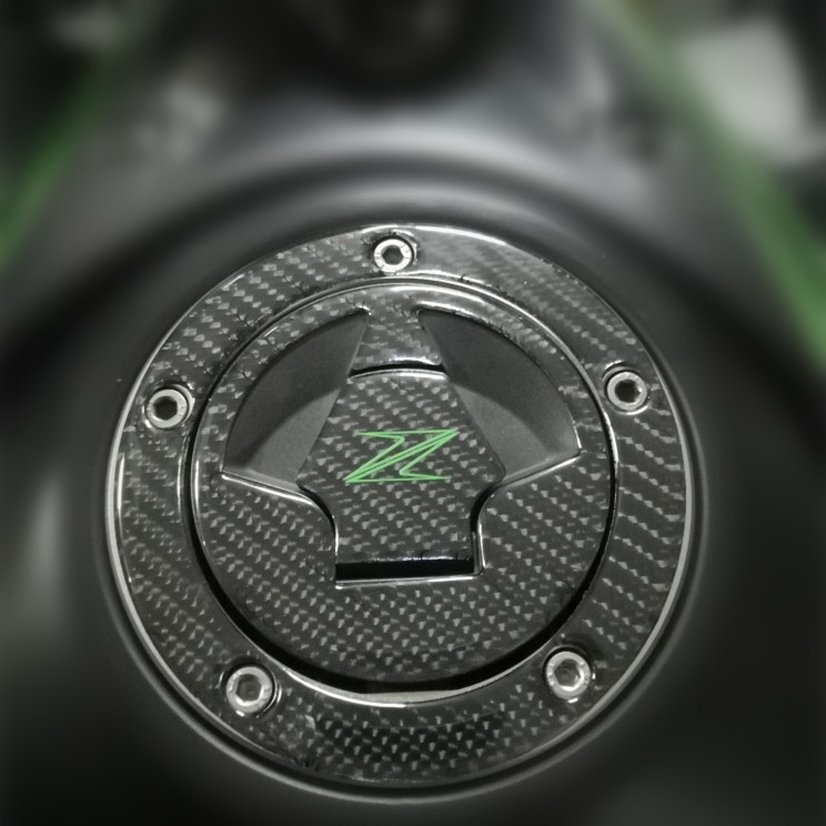 Phù Hợp Miếng Dán Trang Trí Nắp Bình Xăng Xe kawasaki 14-18 z250 z300 ninja300 Niija250 Bằng Sợi carbon