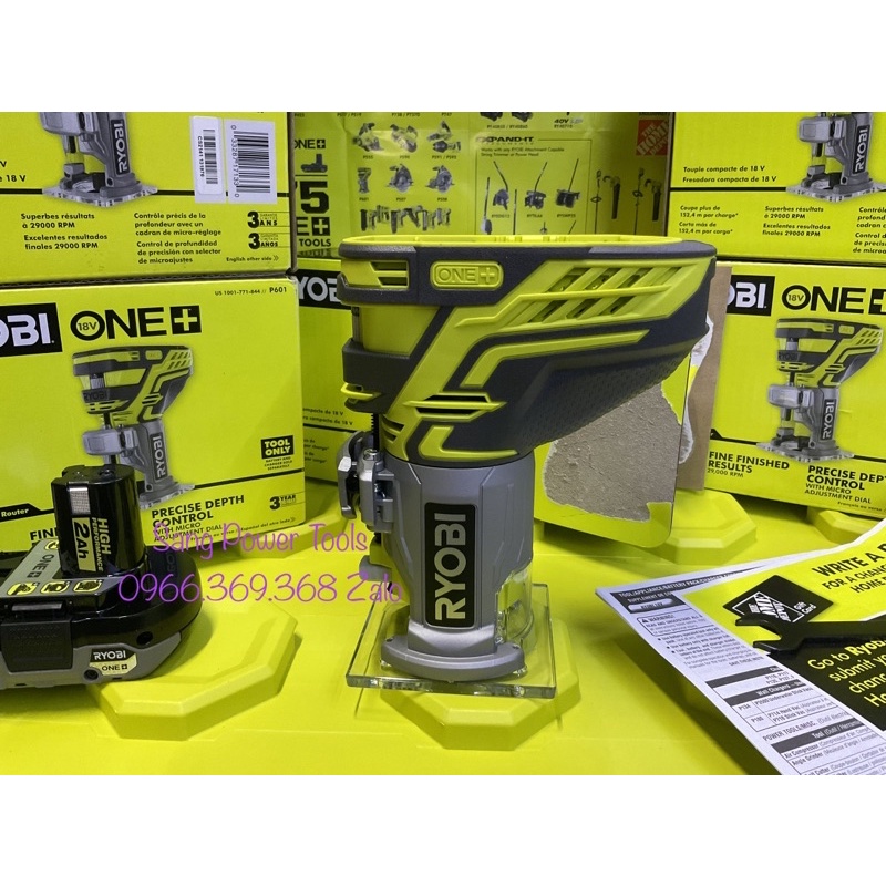 Máy phay gỗ RYOBI 18V ONE➕ P601
