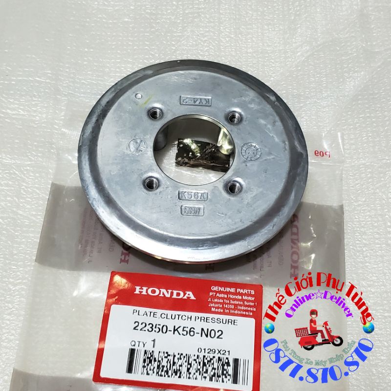 Đế nhôm nồi Sonic 150, Winner Zin mới hàng nhập khẩu Indonesia - 22121-K56-N02 / 22350-K56-N02