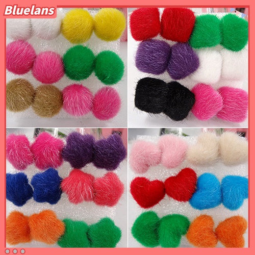 Bộ 6 cặp bông tai dạng lông ấm áp xinh xắn