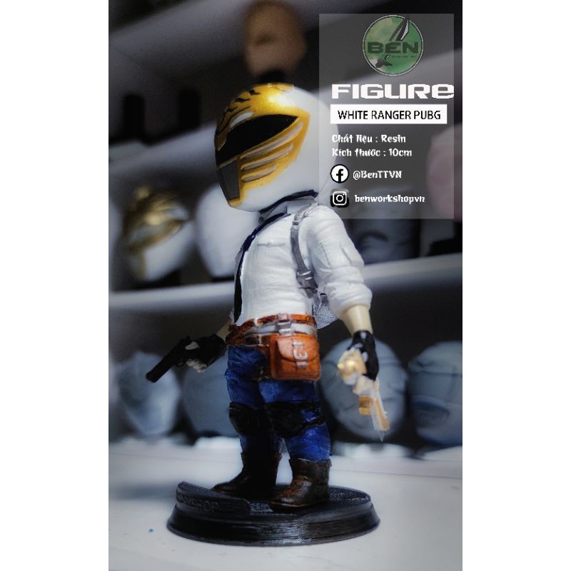 mô hình chibi Pubg white ranger