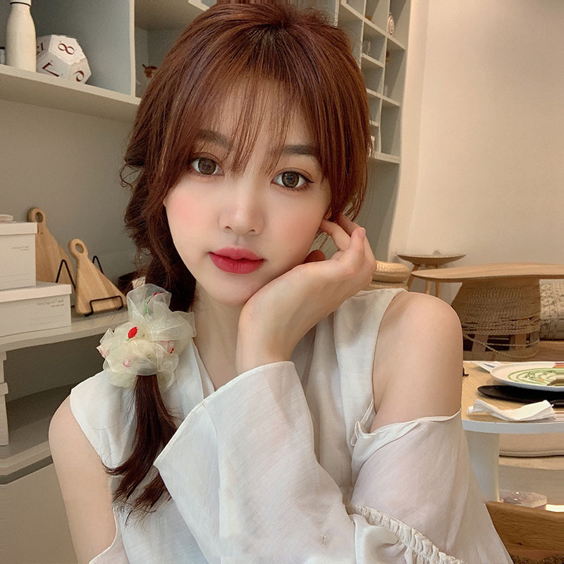 Dây buộc tóc phối ren hoa xinh xắn cho nữ