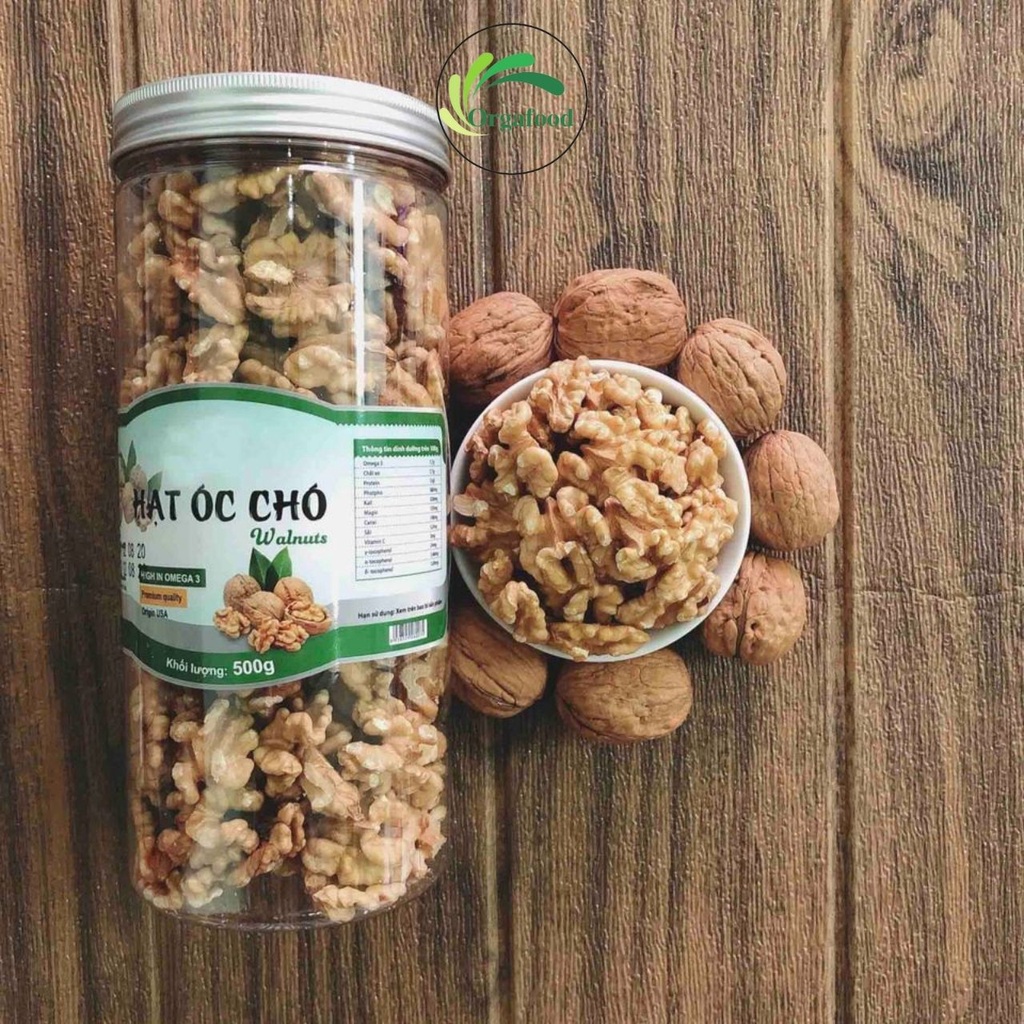 Nhân óc chó vàng chile tách vỏ 500g hàng nhập khẩu, bổ sung dinh dưỡng cho mẹ bầu, cho người ăn kiêng Eatclean, gymer