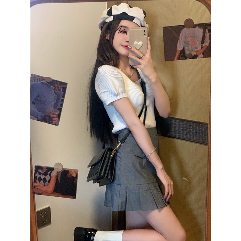 Áo Thun Tay Ngắn Màu Trơn Thiết Kế Đơn Giản Thời Trang