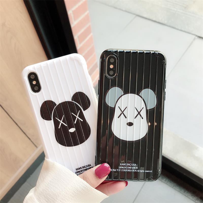 [ IPHONE ] Ốp Lưng Sọc Nổi Mặt Gấu Kaws - S004 | BigBuy360 - bigbuy360.vn