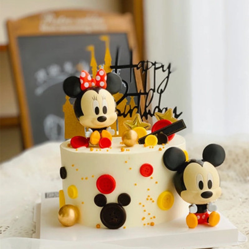 Đồ Chơi Trang Trí Bánh Kem Hình Chuột Mickey/Vịt Donald/Chuột Mickey Cho Bé