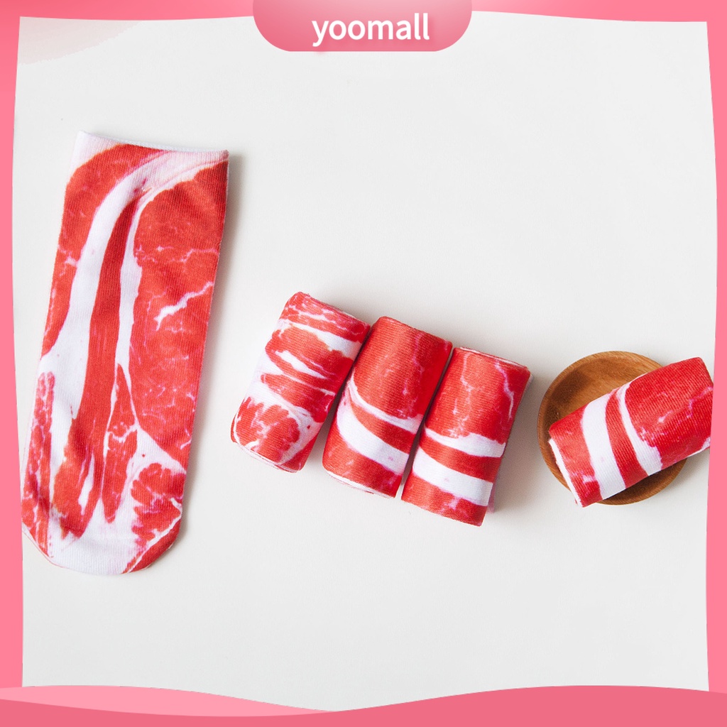 Tất Chân In Hình Thịt Heo 3D Thời Trang Cho Nữ