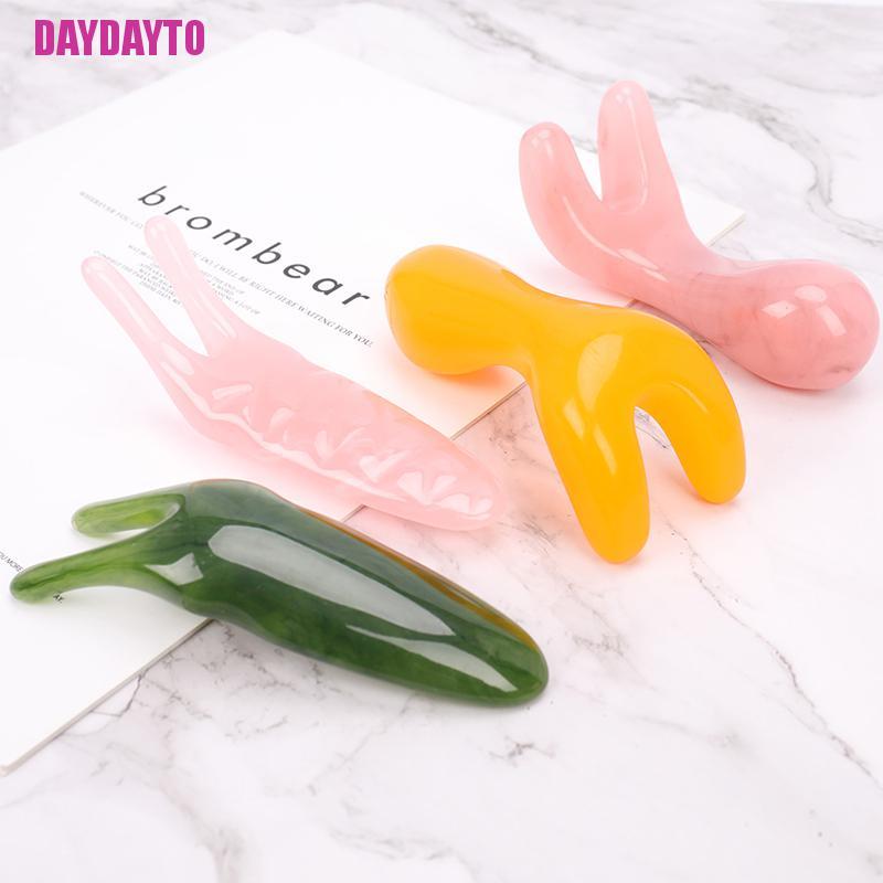 Dụng Cụ Mát Xa Mặt Bằng Nhựa Resin Tự Nhiên