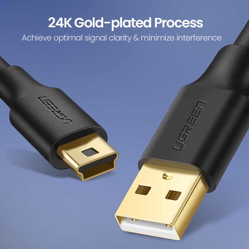 Cáp Mini Usb Sang USB 2.0 mạ vàng Ugreen 10354/10355/10385/10386  - Hàng Chính Hãng