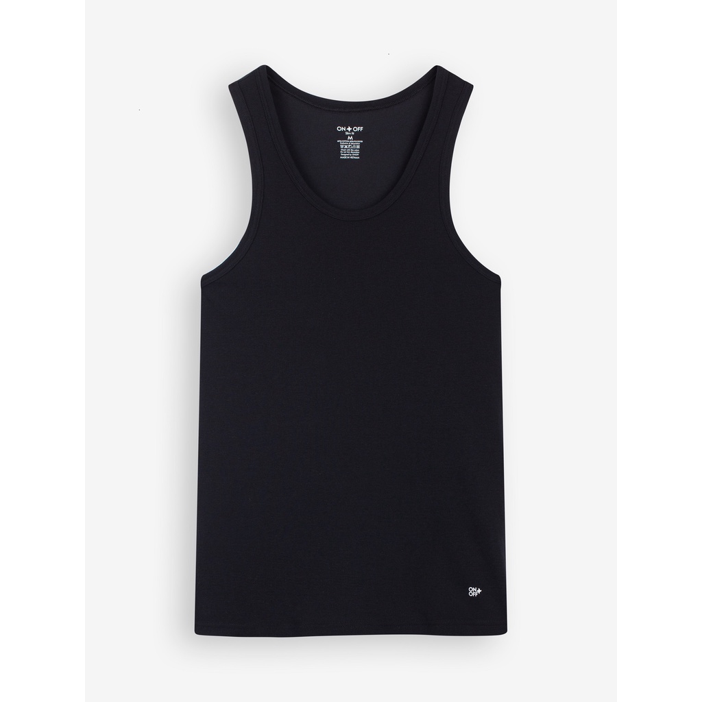 Áo ba lỗ nam cotton coolpass dệt ô vuông thoáng khí ONOFF - 18IA22A022