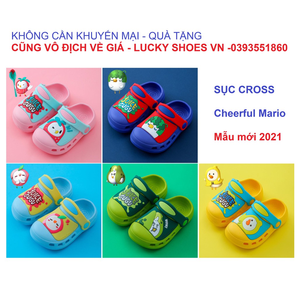 Giày dép sục cross trẻ em 2021 dành cho bé trai và bé gái - LUCKY SHOES VN - H000005