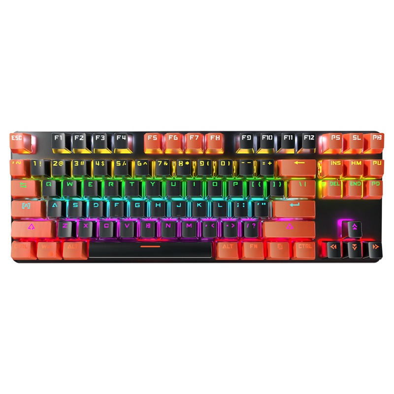 Bàn PhíM Cơ Gaming 87 PhíM Có Dây TíCh HợP ĐèN Led NềN Cho PC / Laptop